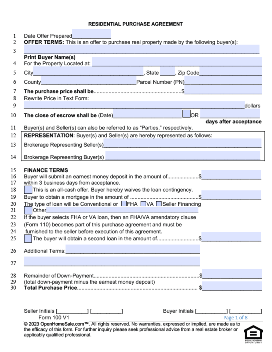 Arkansas Fsbo Real Estate Contract